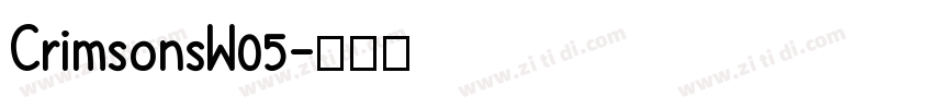 CrimsonsW05字体转换