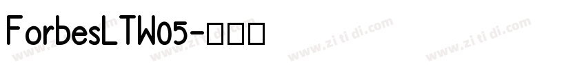 ForbesLTW05字体转换