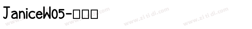 JaniceW05字体转换