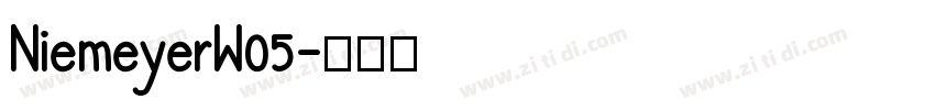 NiemeyerW05字体转换