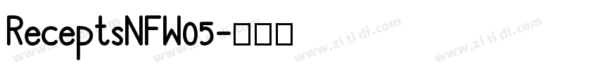 ReceptsNFW05字体转换