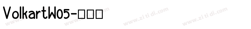 VolkartW05字体转换