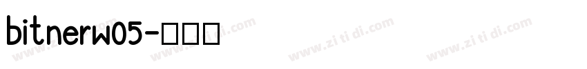 bitnerw05字体转换