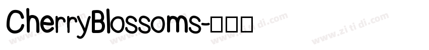 CherryBlossoms字体转换