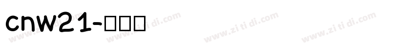 cnw21字体转换