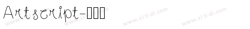 Artscript字体转换