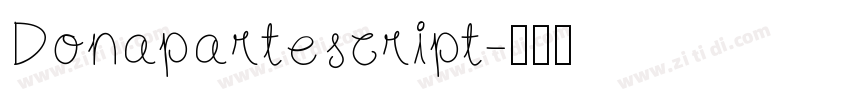 Donapartescript字体转换