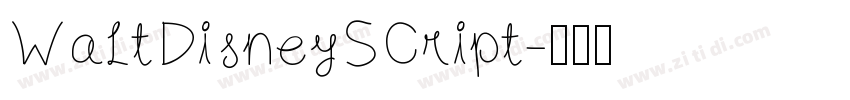 WaltDisneySCript字体转换