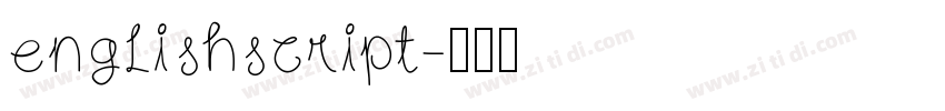 englishscript字体转换
