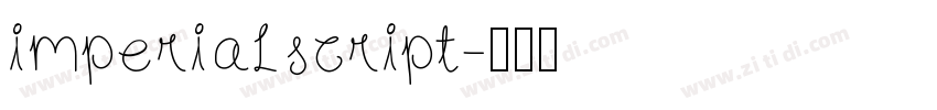 imperialscript字体转换