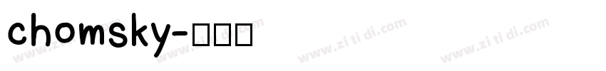 chomsky字体转换