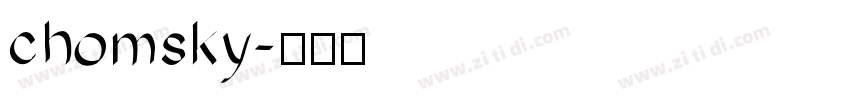 chomsky字体转换