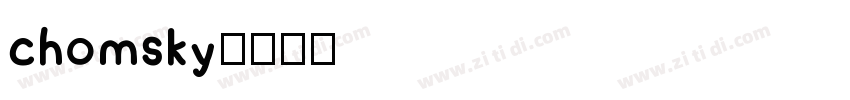 chomsky字体转换