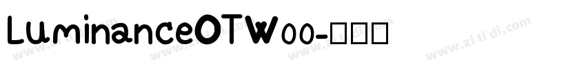 LuminanceOTW00字体转换