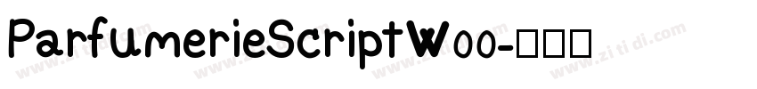ParfumerieScriptW00字体转换