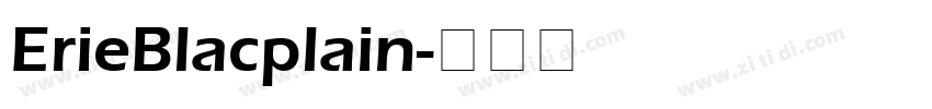 ErieBlacplain字体转换