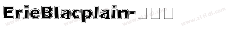 ErieBlacplain字体转换