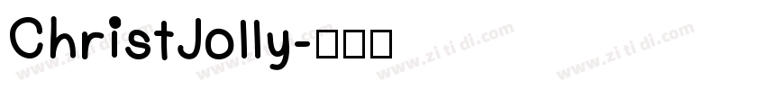 ChristJolly字体转换