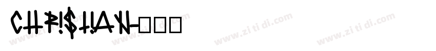 CHRISTIAN字体转换