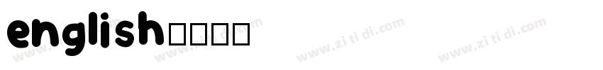 english字体转换