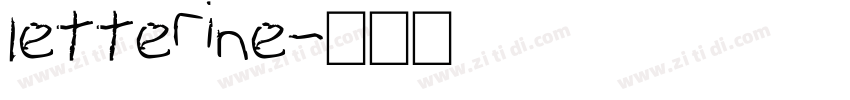 letterine字体转换