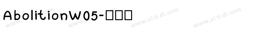 AbolitionW05字体转换