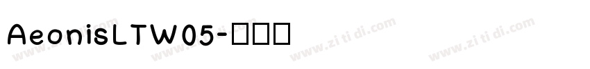 AeonisLTW05字体转换