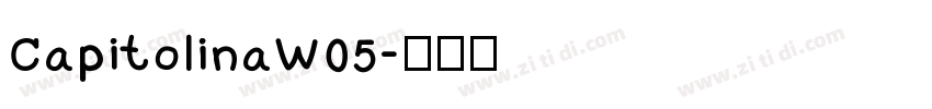 CapitolinaW05字体转换