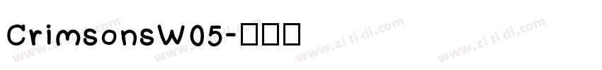 CrimsonsW05字体转换