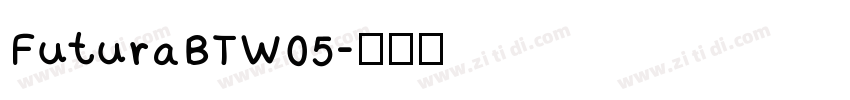 FuturaBTW05字体转换