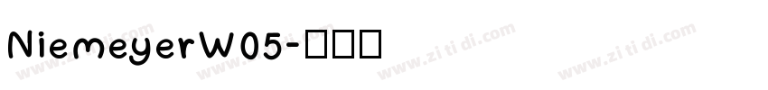 NiemeyerW05字体转换