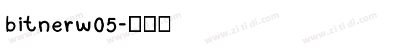 bitnerw05字体转换