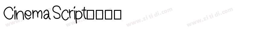 CinemaScript字体转换