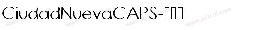 CiudadNuevaCAPS字体转换