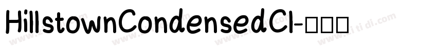 HillstownCondensedCl字体转换