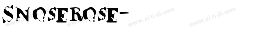 Snoserose字体转换