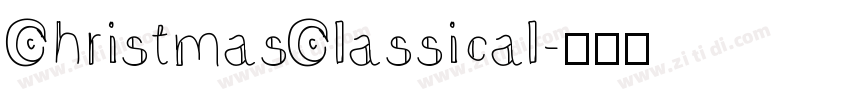 ChristmasClassical字体转换