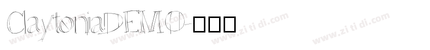 ClaytoniaDEMO字体转换