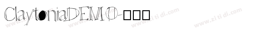 ClaytoniaDEMO字体转换