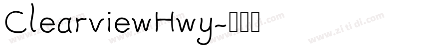 ClearviewHwy字体转换