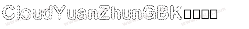 CloudYuanZhunGBK字体转换
