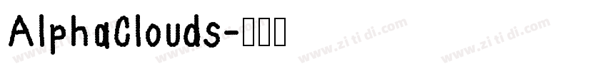 AlphaClouds字体转换