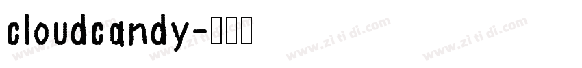cloudcandy字体转换
