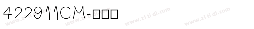 422911CM字体转换
