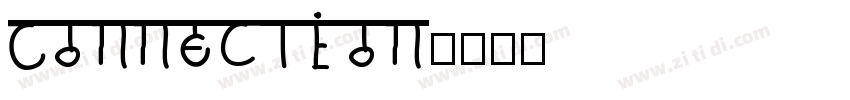 Connection字体转换