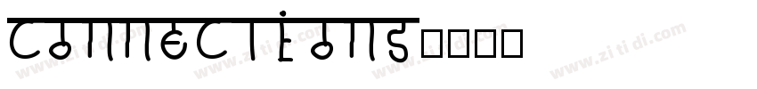 connections字体转换
