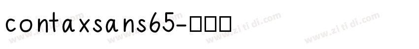 contaxsans65字体转换