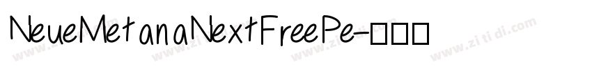 NeueMetanaNextFreePe字体转换