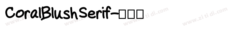 CoralBlushSerif字体转换