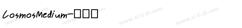 CosmosMedium字体转换